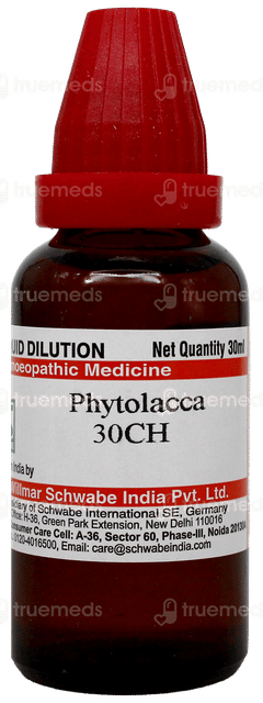 Dr Willmar Schwabe Phytolacca 30Ch Dilution 30Ml
